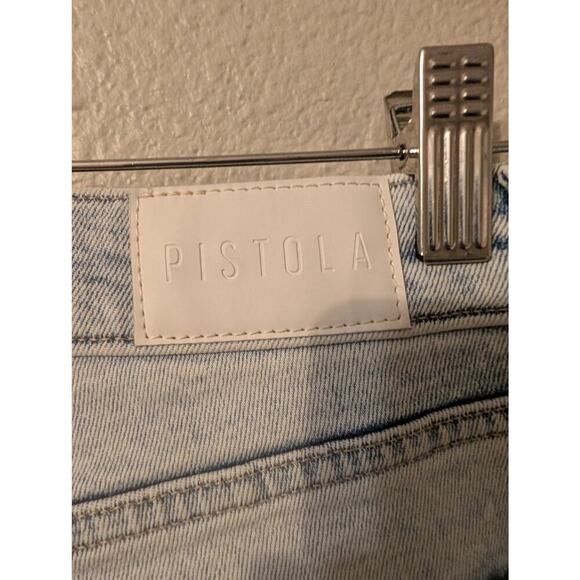 Pistola Womens Charlie High Rise Straight Jeans Size 27 Blue Button Fly - Picture 6 of 11
